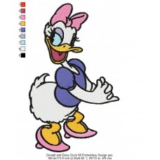 Donald and Daisy Duck 08 Embroidery Design